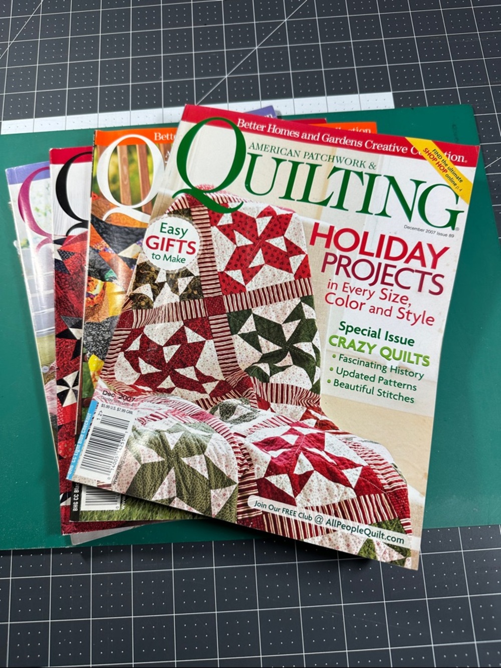 Vintage American Patchwork Quilting magazines Lot of 4